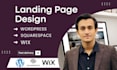 design responsive wordpress, squarespace and wix landing page