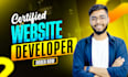 do custom website development, business website, frontend, full stack developer