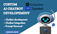 develop custom ai chatbot using botpress