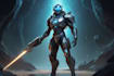 draw complete fantasy or sci fi concept character