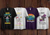 do awesome eye catching cat tshirt design