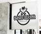 design round badge logo, stamp, patch, label, sticker, emblem