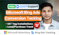 setup microsoft bing uet tag and conversion tracking via GTM