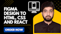 convert figma to HTML, figma to react, figma to tailwind css