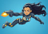 make a unique superhero cartoon character