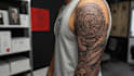 draw a full sleeve tattoo design unique modern