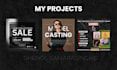design creative social media post , marketing post