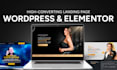 design creative and converting landing page wordpress