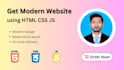 develop a responsive website using HTML CSS javascript