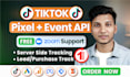setup tiktok pixel and events api for you via gtm