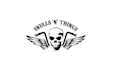 design modernized icon biker style logo for skulls things