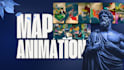 create 2d and 3d map animation with dynamic sound design