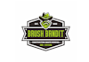 design sustainability brush bandit and cleaning logo