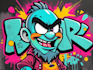 draw graffiti character, cool cartoon character