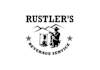 design creative rustlers beverage service logo
