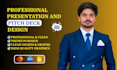 create pitch deck design on powerpoint, canva and google slides