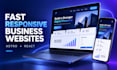 build a fast responsive business website
