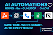 build ai agent automations using gumloop and n8n