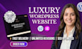 build luxury website design and website development