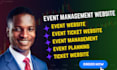 build a modern ticket website with event management features and payment gateway