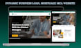 build dynamic business loan website mca website mortgage finance website