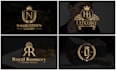 design luxury initial letters monogram logo