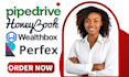 pipedrive CRM honeybook wealthbox and perfex CRM with automation