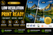 prepare your low resolution images for print and KDP