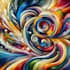create abstract geometric digital art