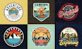 round logo, badge, patch, stamp design