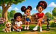 illustrate 3d children story book illustration and children book illustration