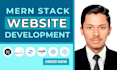 build responsive mern stack website application