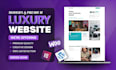 develop a clean, responsive, luxury wordpress website