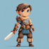 make 2d game assets, pixel character sprite sheet
