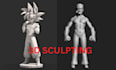 create high quality 3d models, sculpting, character models, printable miniatures