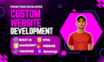 build custom website as full stack or  front end developer