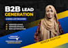 do b2b lead generation and email scrapping for any industry