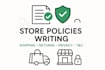 write about us shipping return privacy policy terms and condition for your store