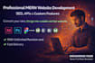 build custom mern stack web apps with scalable backend and modern UI