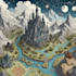 draw fantasy dnd character concept art dnd party map