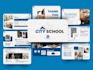 design academic, thesis or educational presentation slides with data visual