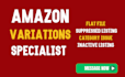 fix amazon catalog errors, flat files, variation merging, product listing issues