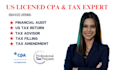 be your CPA and provide all tax returns filing services
