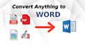 convert PDF, images, or handwritten notes into word