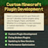 develop custom minecraft plugins for your spigot or paper server
