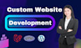 build custom websites, professional full stack development