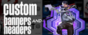 custom anime or video game banners and headers