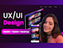 do modern UI UX design, figma, mobile app, prototyping UI UX