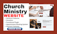 design responsive church website church charity ministry donation website
