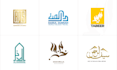 design arabic logo and islamic calligraphy